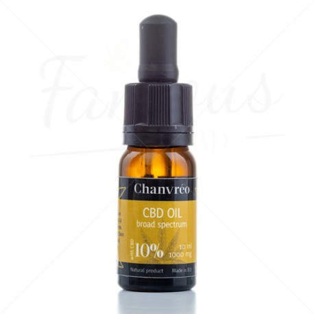 Huile de CBD 10 % Broad Spectrum Chanvréo - 10ml