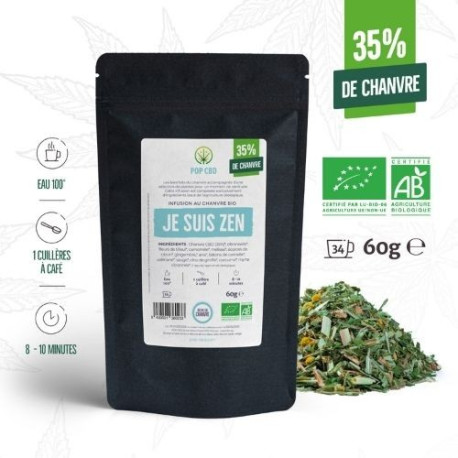 BIO CBD Kräutertee Ich bin Zen 60g - Pop CBD