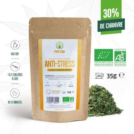 Infusion bio au chanvre Anti-Stress - Pop CBD